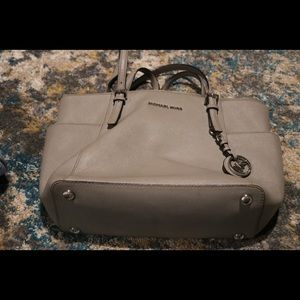 Michael Kors Medium Gray shoulder bag.